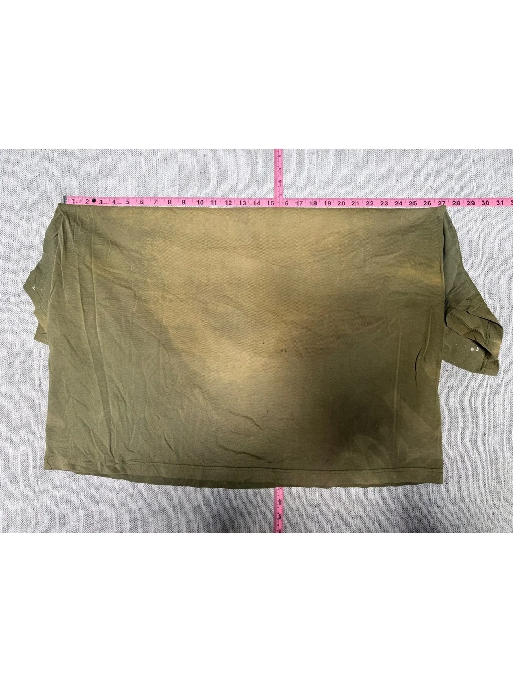 Hillside Select 2XL Olive Green Cotton T-Shirt with Distress